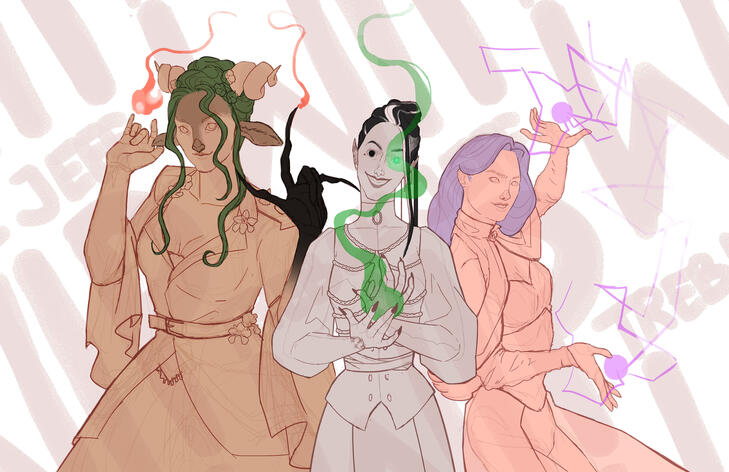 The Witchy Trio - Critical Role fanart